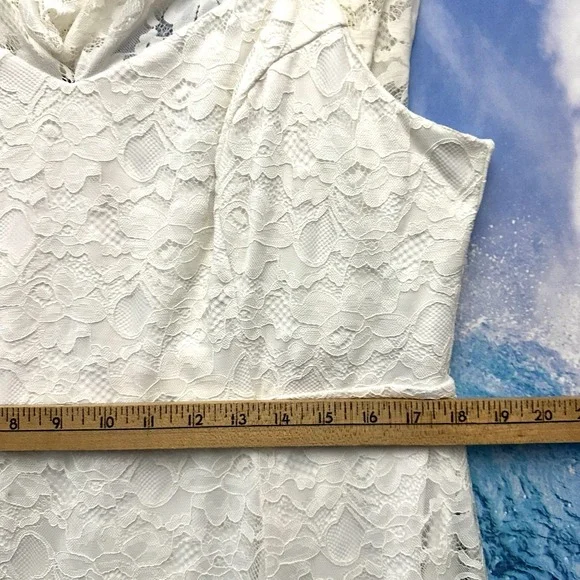 Torrid Ivory Lace Overlay Capelet Sz 20 Wedding Dress Ever After Cloud Dancer - Picture 8 of 16